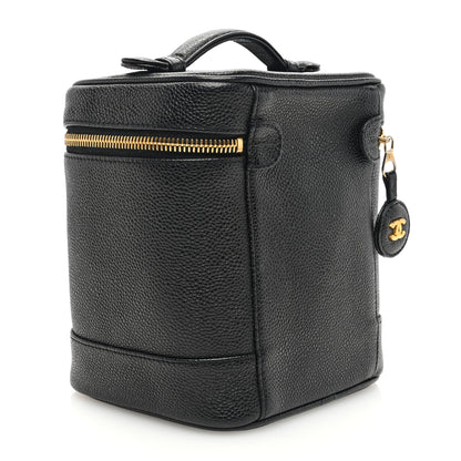 Chanel Caviar Cosmetic Vanity Bag Black 3 of 7