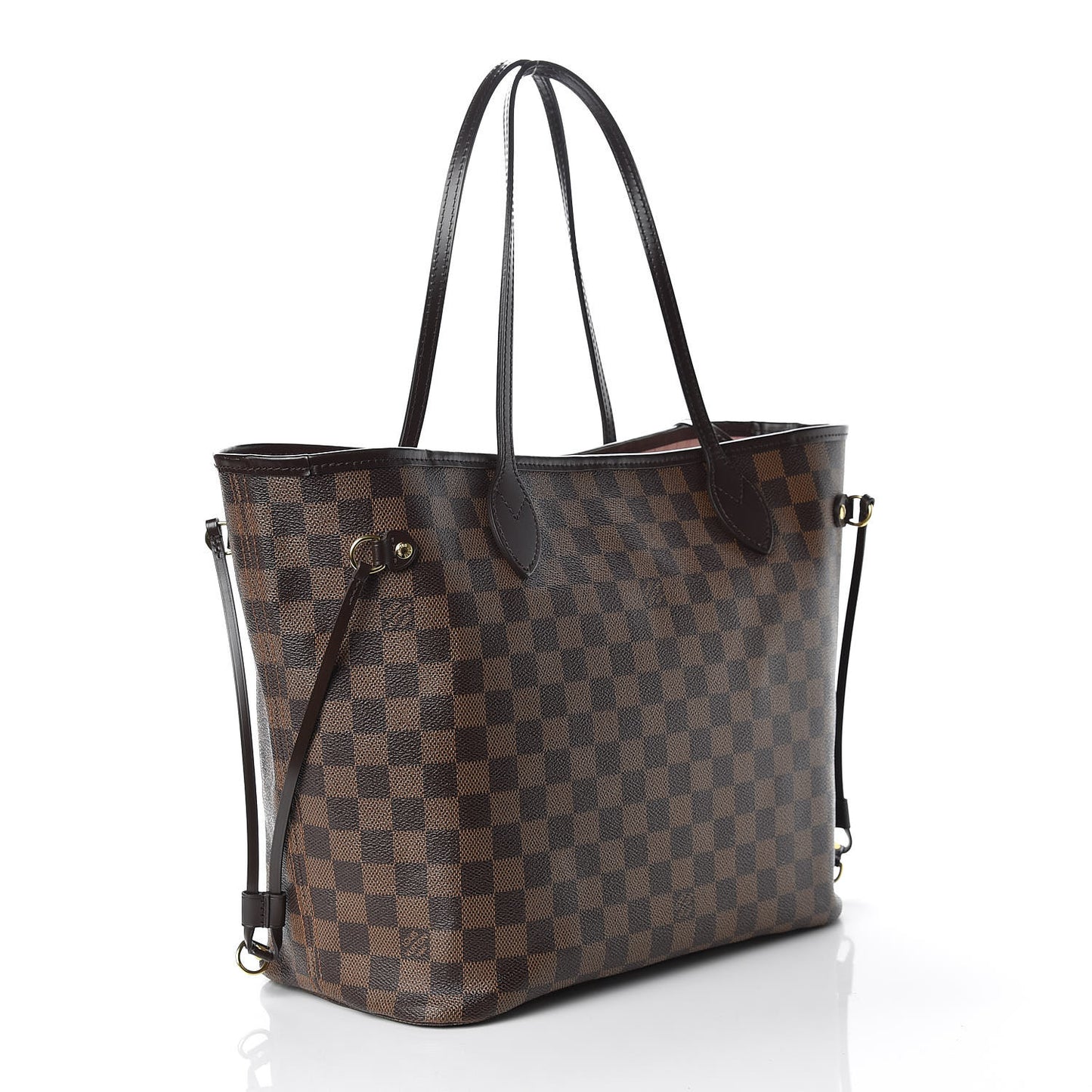 Damier Ebene Neo Neverfull MM Rose Ballerine