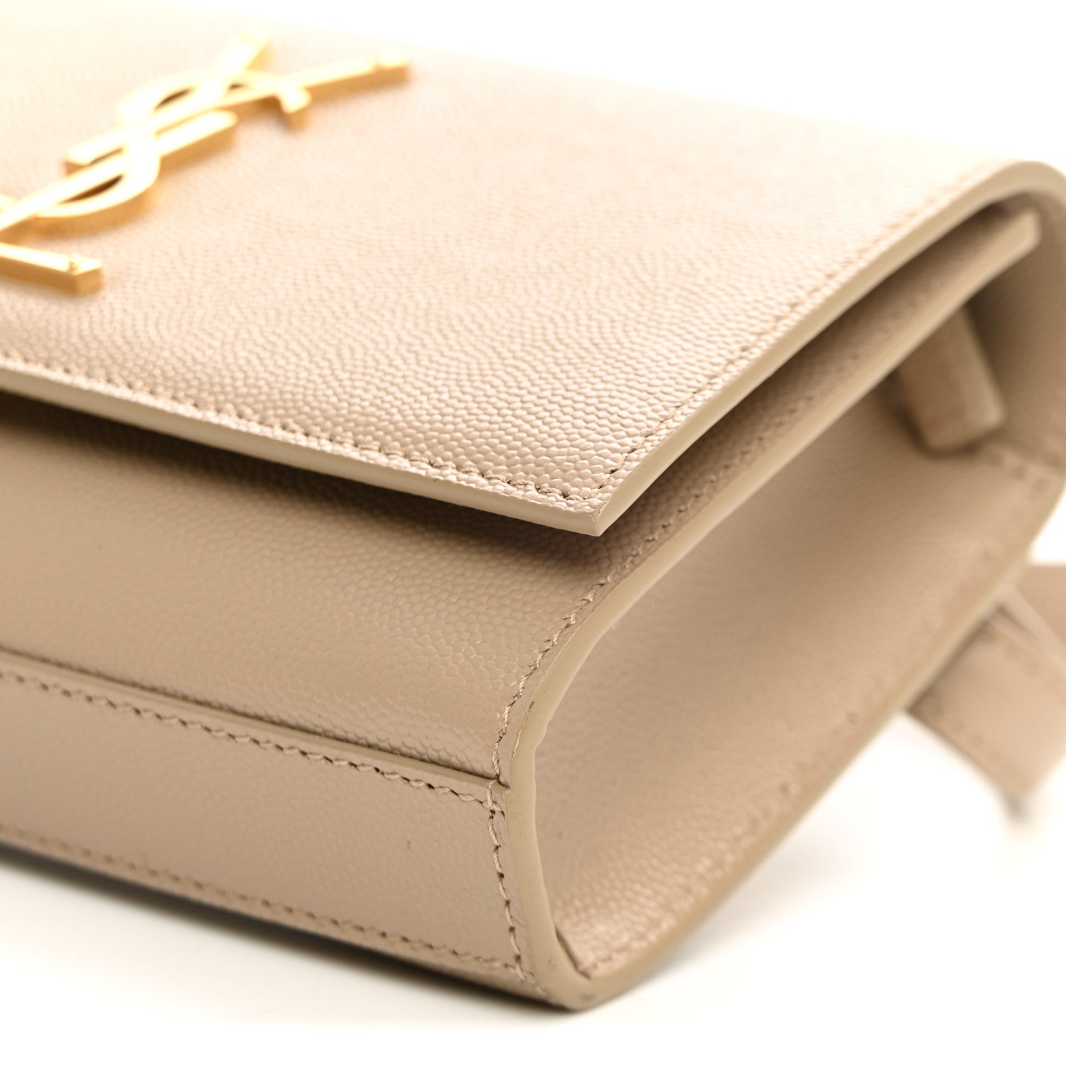 Saint Laurent Grain De Poudre Monogram Kate Belt Bag Dark Beige 8 of 8