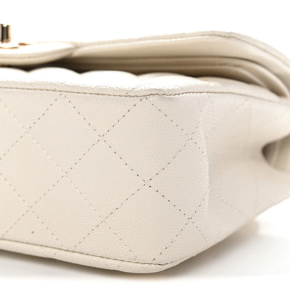 Chanel Caviar Quilted Small Double Flap White 10 of 11