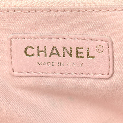 Chanel Canvas Chevron Cuba Patchwork Shopper Tote Khaki 5 of 12
