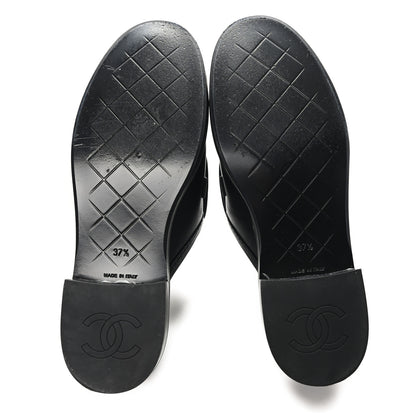 Chanel Lambskin Quilted CC Turnlock Mules 37.5 Black 6 of 9