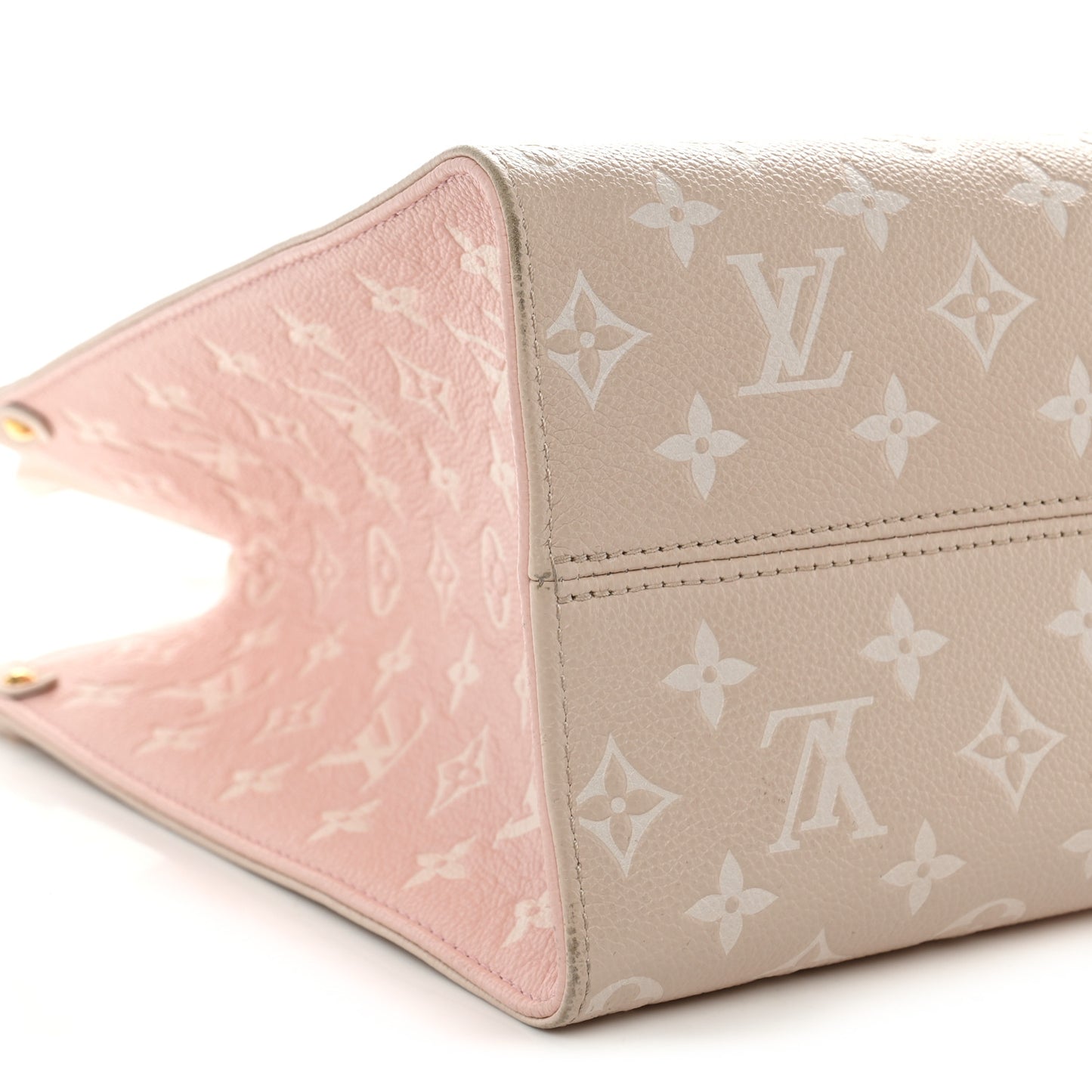 Empreinte Monogram Spring In The City Onthego MM Beige Pink Yellow