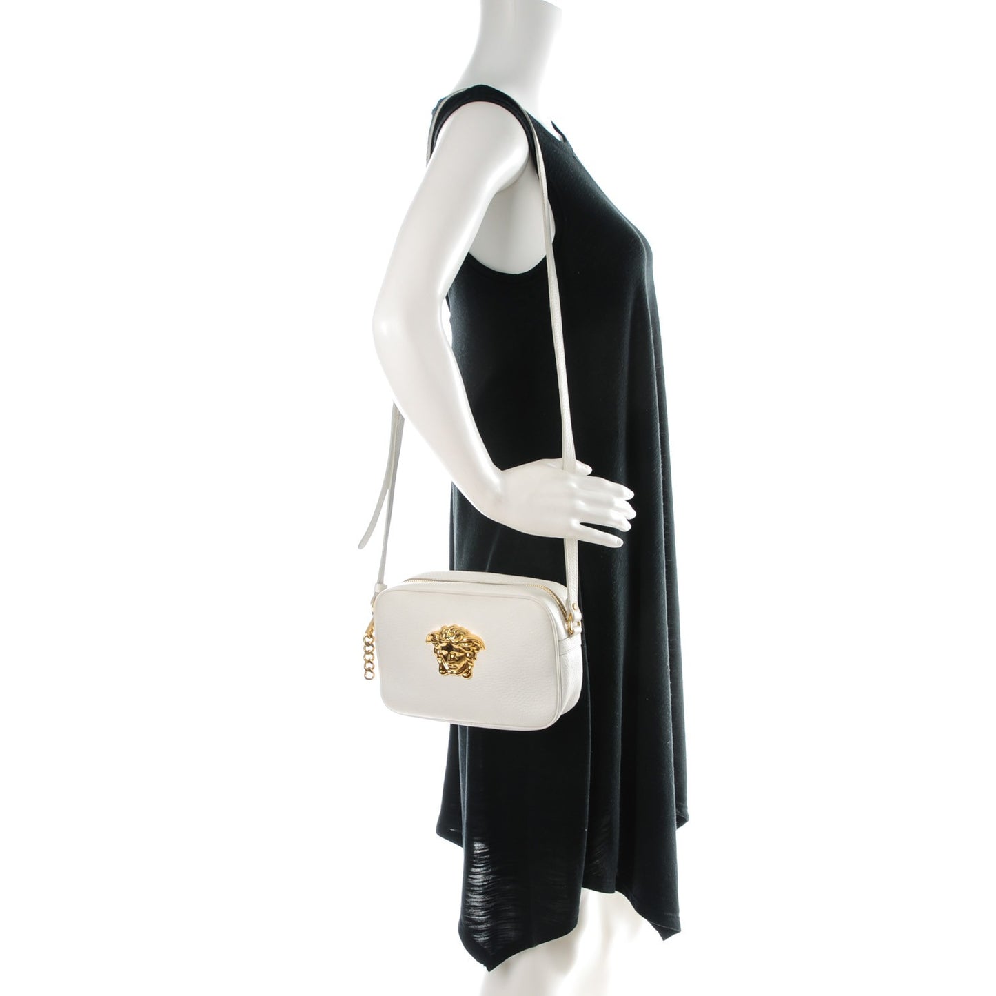 Calfskin Palazzo Camera Bag White