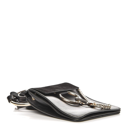 Chloe Suede Calfskin Mini Faye Bracelet Bag Black 4 of 7