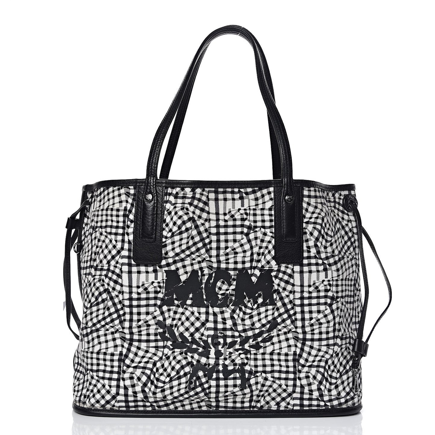 Visetos Medium Liz Reversible Shopper Tote Black
