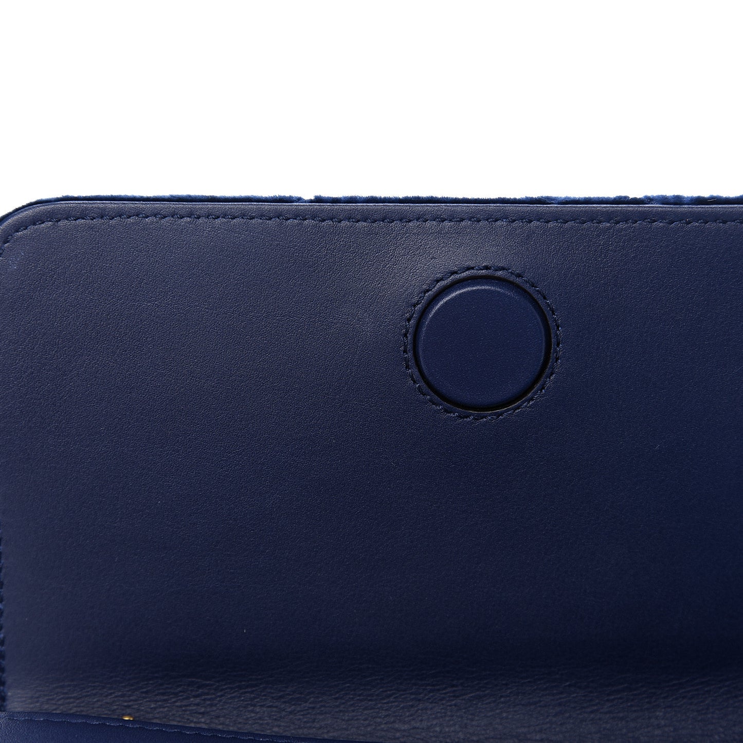 Velvet Matelasse GG Marmont Mini Bag Cobalt Blue