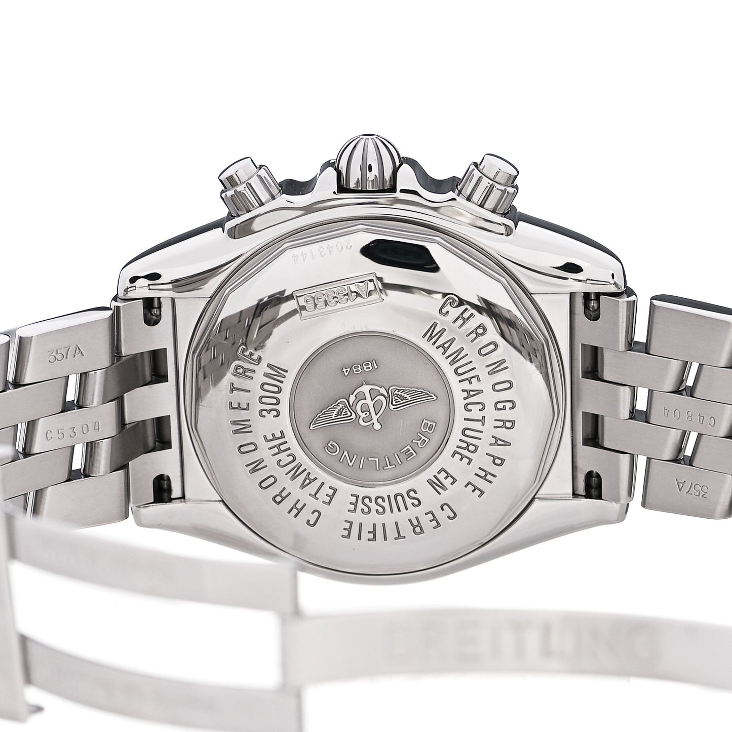 Stainless Steel Diamond Mother of Pearl 44mm Chronomat Automatic Watch A13356