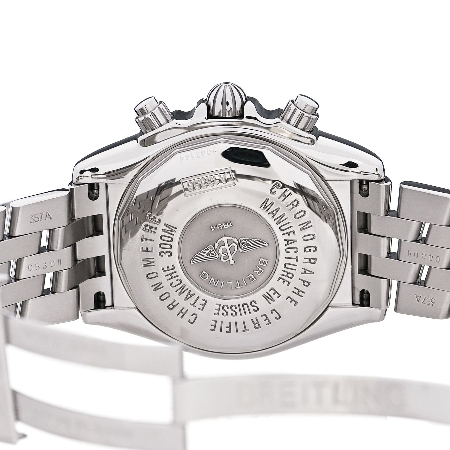 Breitling Stainless Steel Diamond Mother of Pearl 44mm Chronomat Automatic Watch A13356 4 of 4