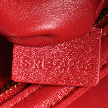 Celine Shiny Calfskin Teen Triomphe Red 7 of 11