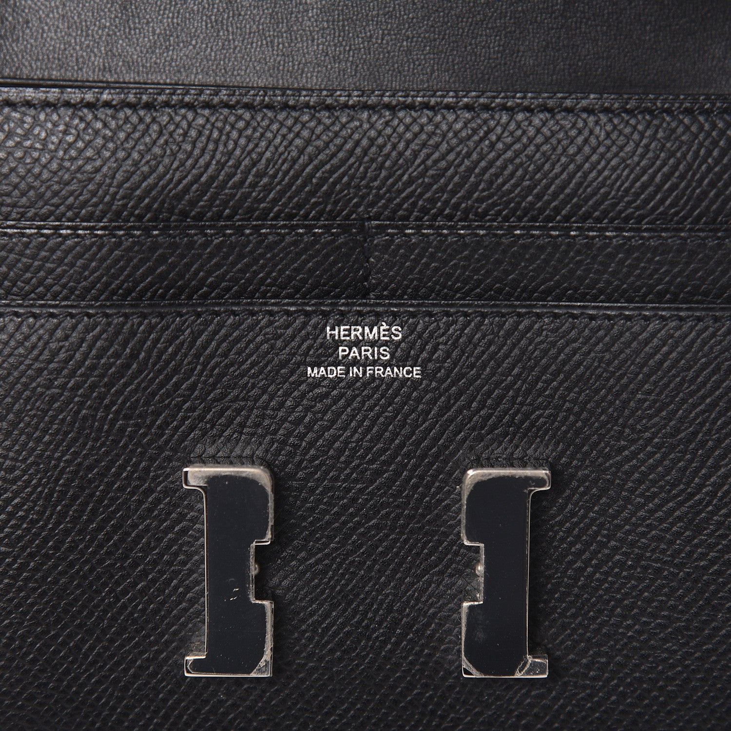 Hermes Epsom Constance Short Wallet Black 6 of 9