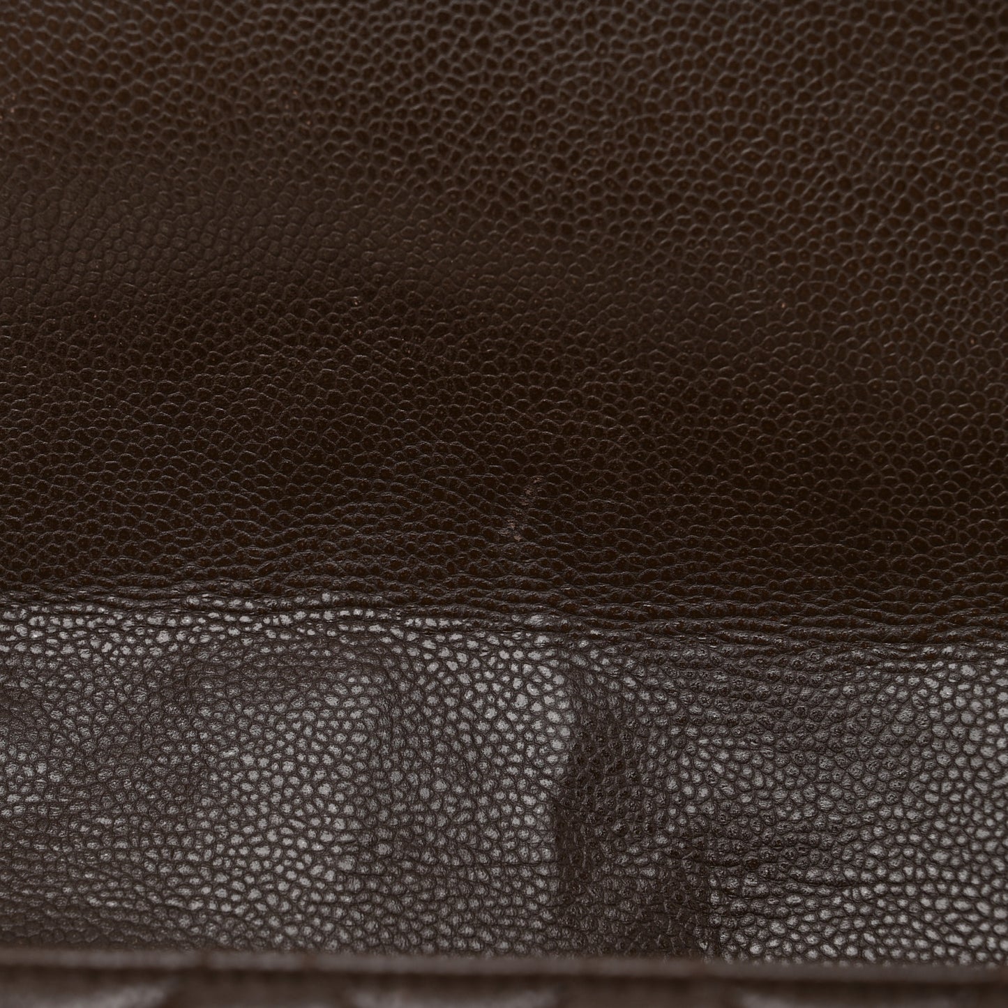 Caviar Quilted Maxi Single Flap Dark Brown