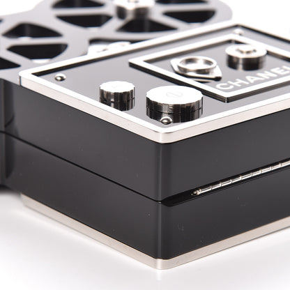 Chanel Plexiglass Crystal Buonasera Film Projector Minaudiere Clutch Black 6 of 13