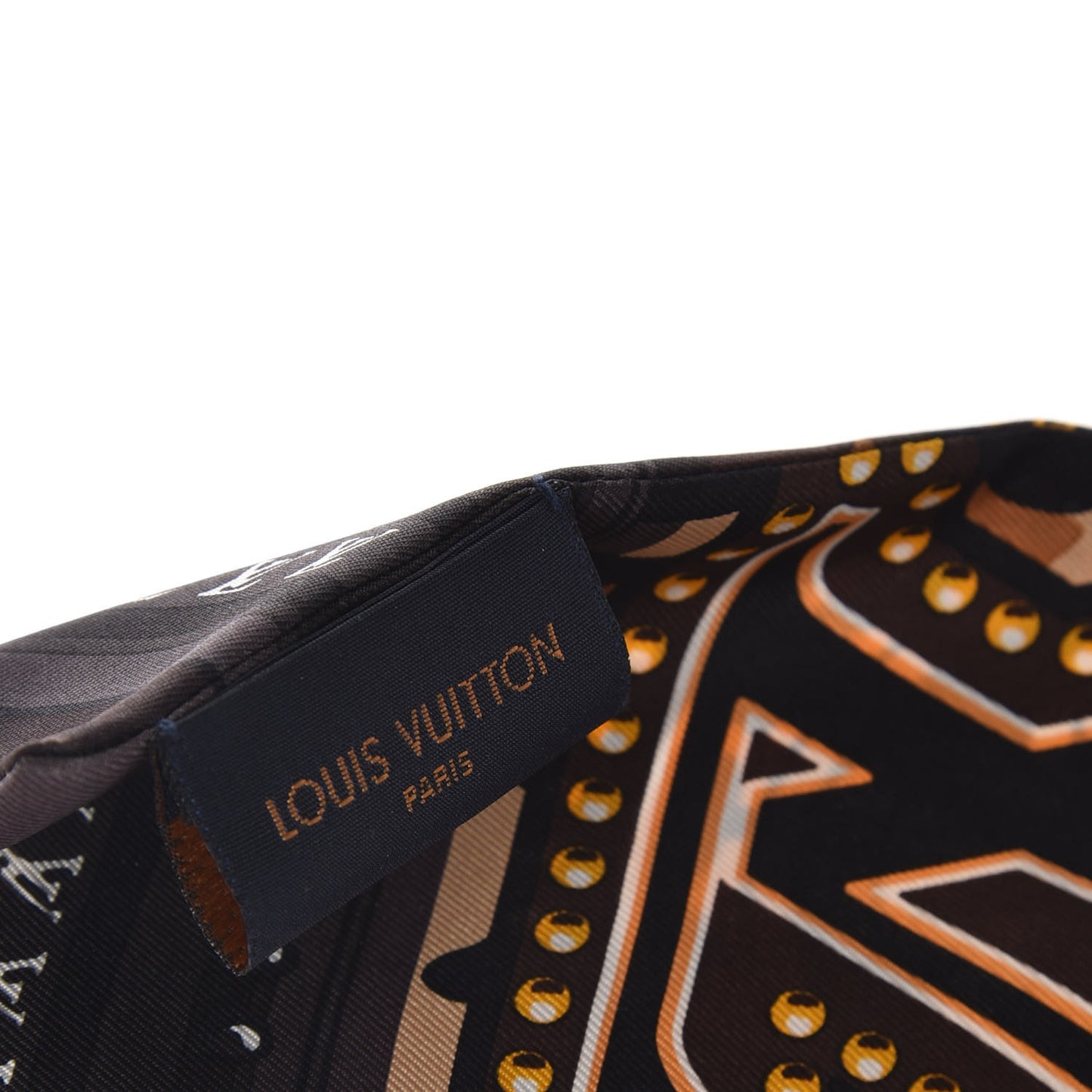 Silk Monogram LV World Bandeau Brown