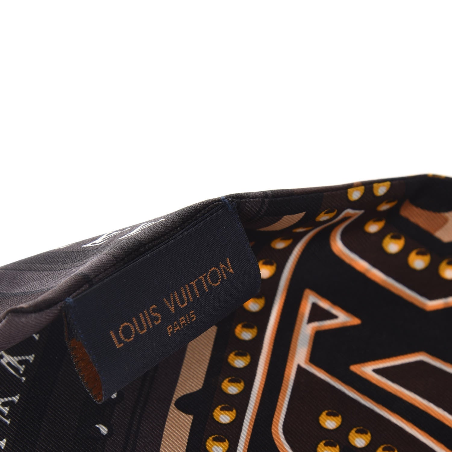 Louis Vuitton Silk Monogram LV World Bandeau Brown 4 of 5