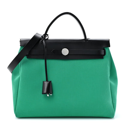 Hermes Herbag Zip Retourne PM 31 Menthe Black 1 of 13