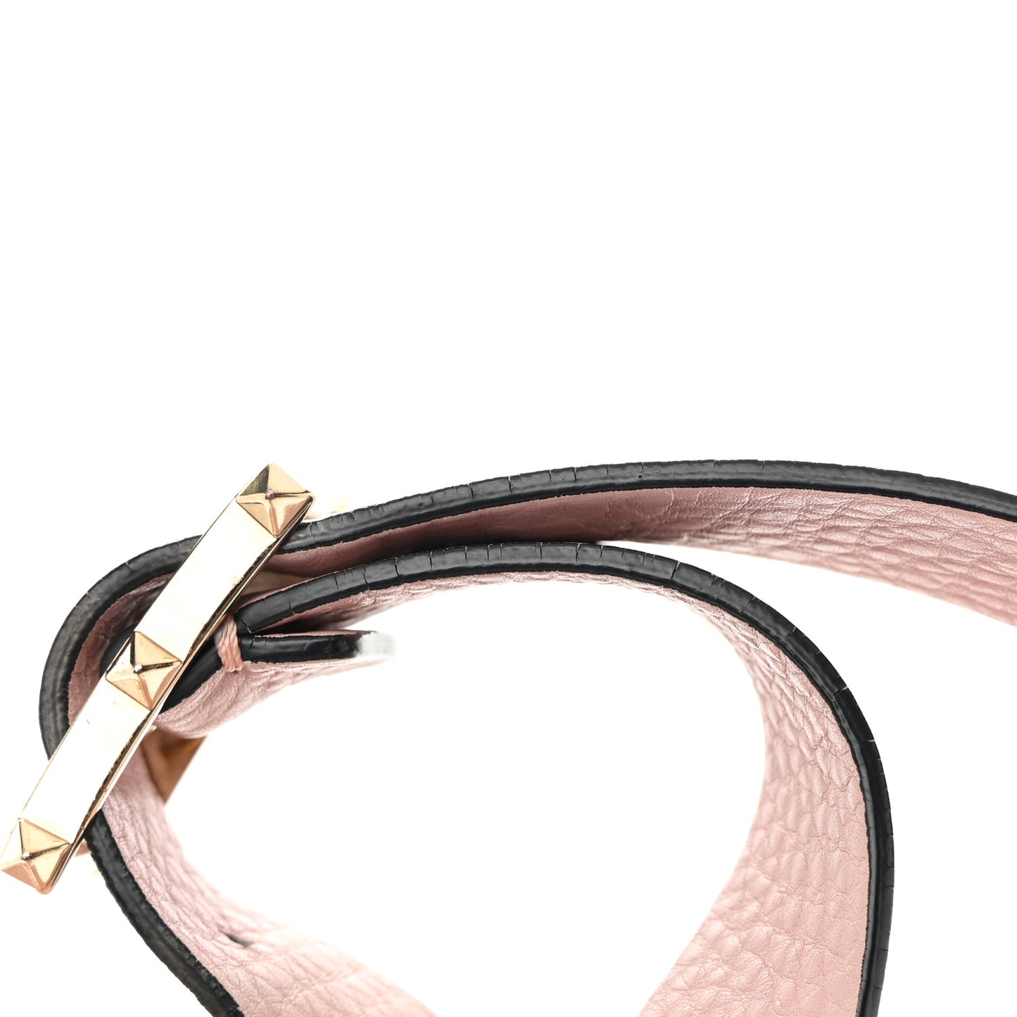 Pebbled Calfskin Small Rockstud Flip-Lock Messenger Bag Water Rose