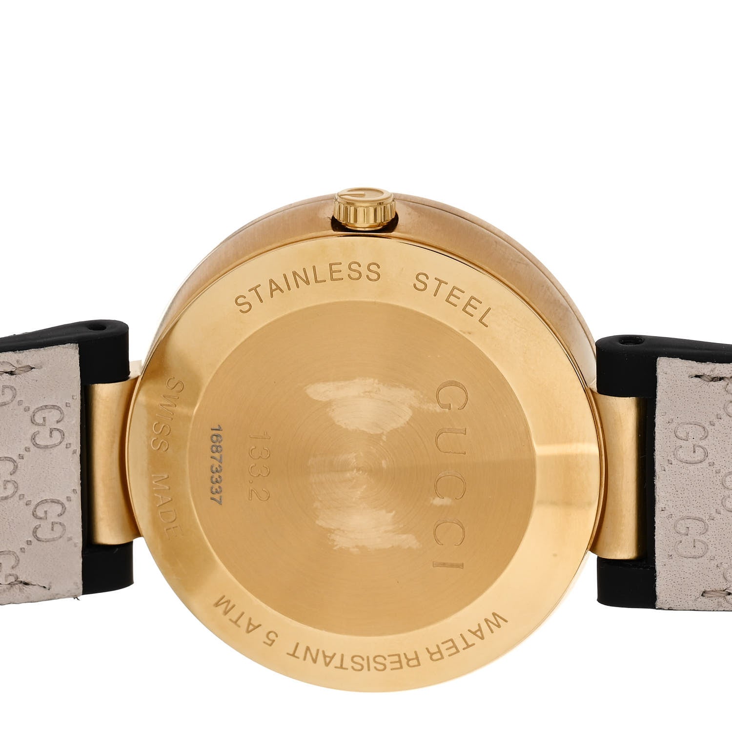 Gucci Stainless Steel Calfskin 42mm Interlocking G Quartz Watch Black 4 of 4