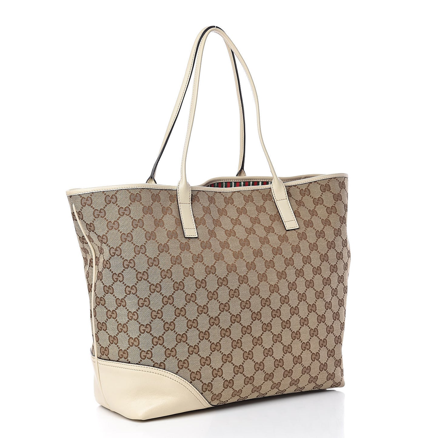 Monogram Large New Britt Tote Off White