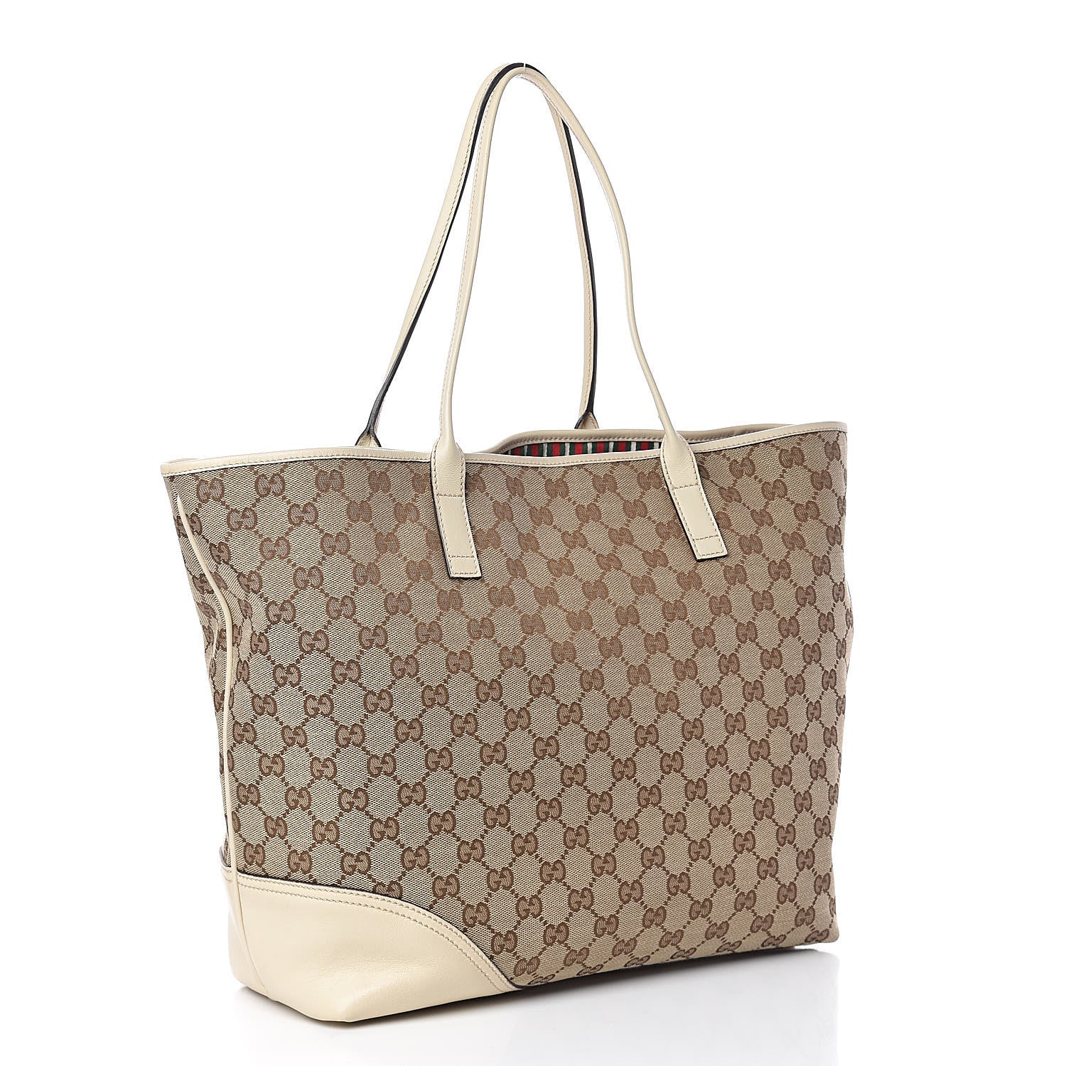 Gucci Monogram Large New Britt Tote Off White 3 of 17