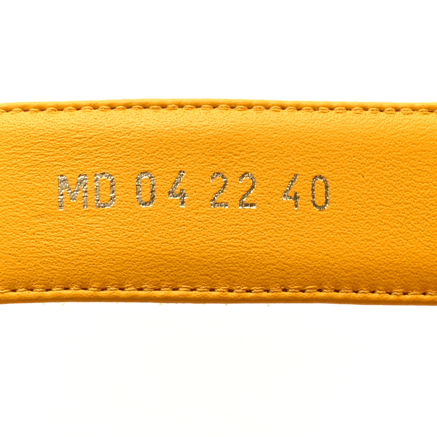 Christian Dior Lambskin Dioract 10mm Slide Sandals 40 Amber Yellow 8 of 11