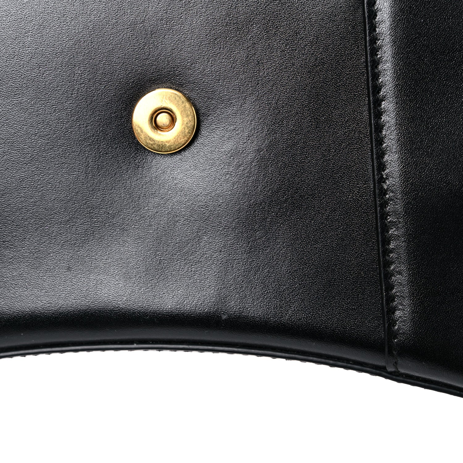 Balenciaga Shiny Box Calfskin Hourglass Top Handle Bag XS Black 16 of 22