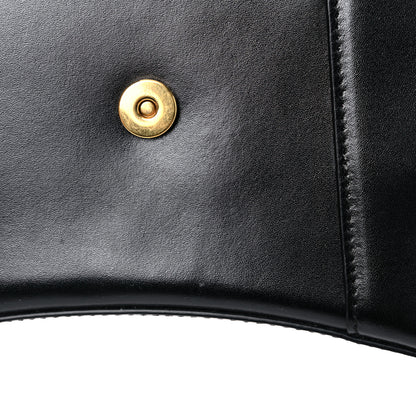 Balenciaga Shiny Box Calfskin Hourglass Top Handle Bag XS Black 16 of 22
