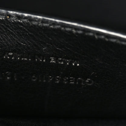 Saint Laurent Calfskin Crocodile Embossed Medium Classic Monogram Kate Tassel Satchel Black 8 of 11