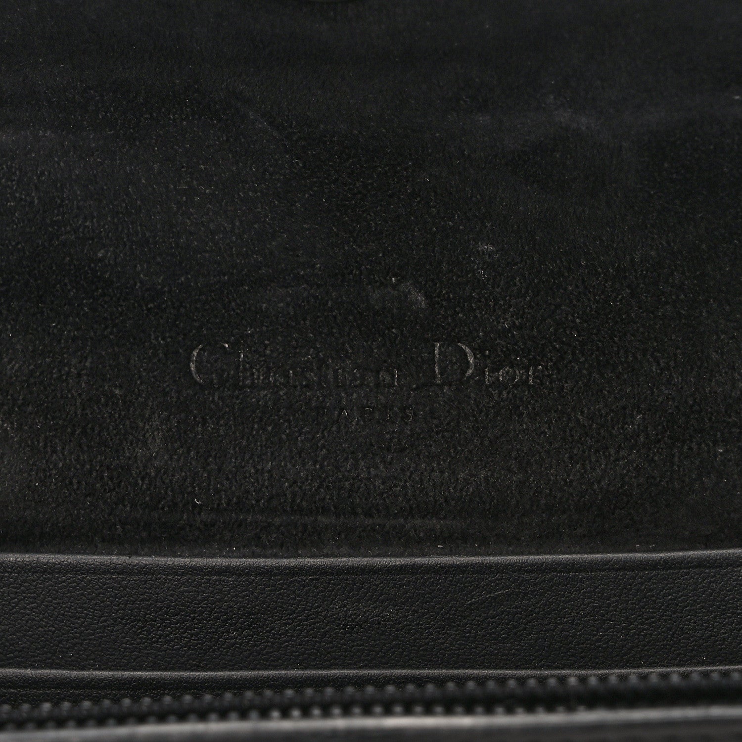 Christian Dior Ultra Matte Calfskin Saddle Belt Clutch Black 6 of 9