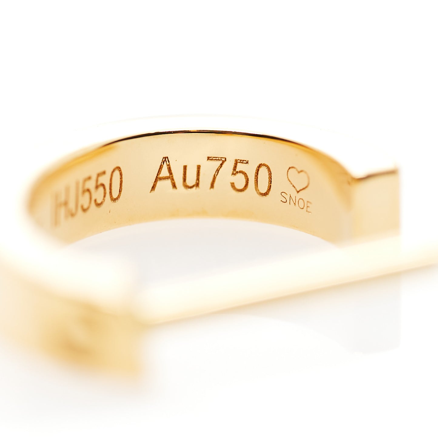 18K Yellow Gold Small LOVE Hoop Earrings