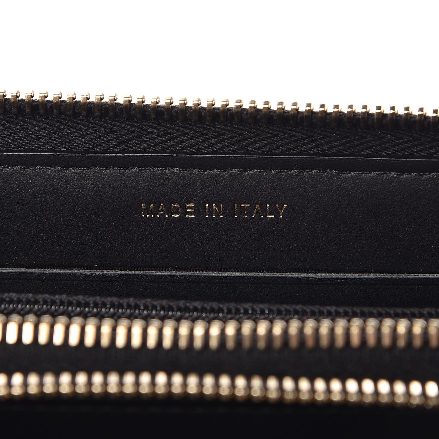 Caviar Quilted Large Gusset Double Zip Around Wallet Black