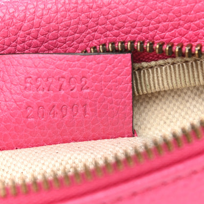 Gucci Grained Calfskin Small Logo Belt Bag Box Pink Green 7 of 11
