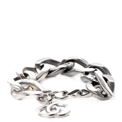 Chanel Chain Link CC Bracelet Silver 4 of 8