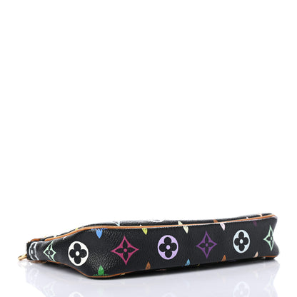 Louis Vuitton Monogram Multicolor Pochette Accessories Black 3 of 4