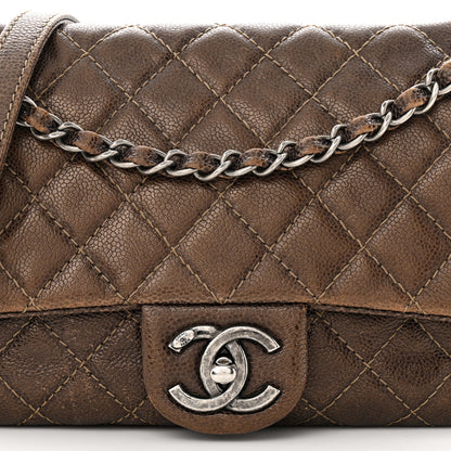 Chanel Iridescent Caviar Quilted Small Chic Flap Brown 8 of 11