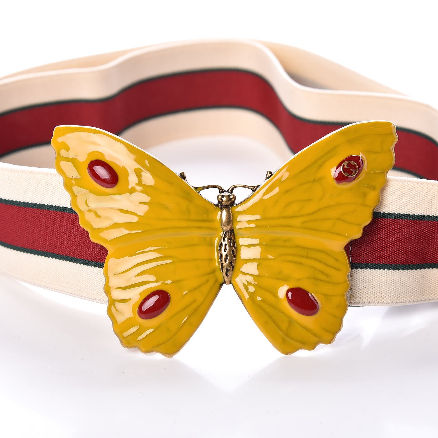 Gucci Enamel Butterfly Belt 80 32 4 of 5
