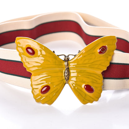 Gucci Enamel Butterfly Belt 80 32 4 of 5