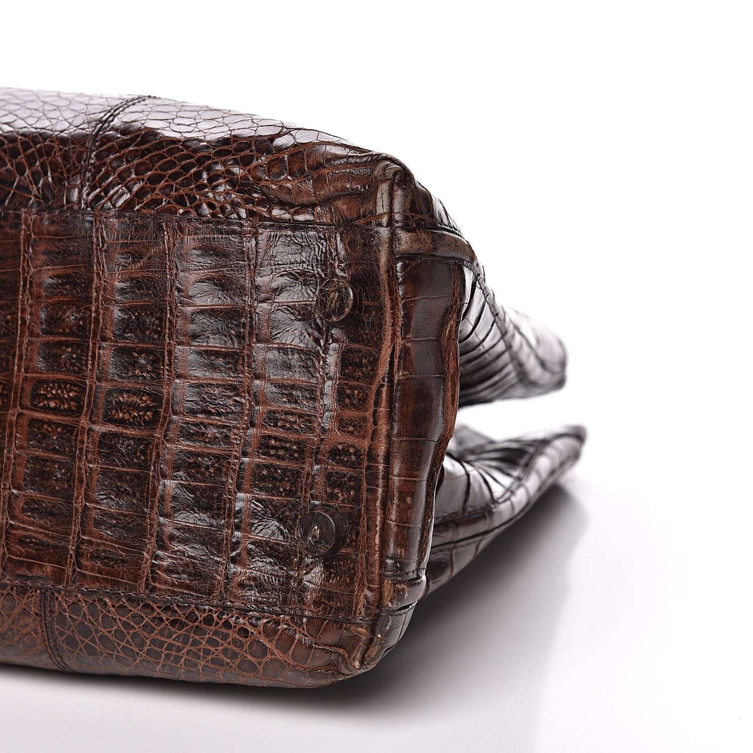 Nancy Gonzalez Crocodile Tote Brown 9 of 18