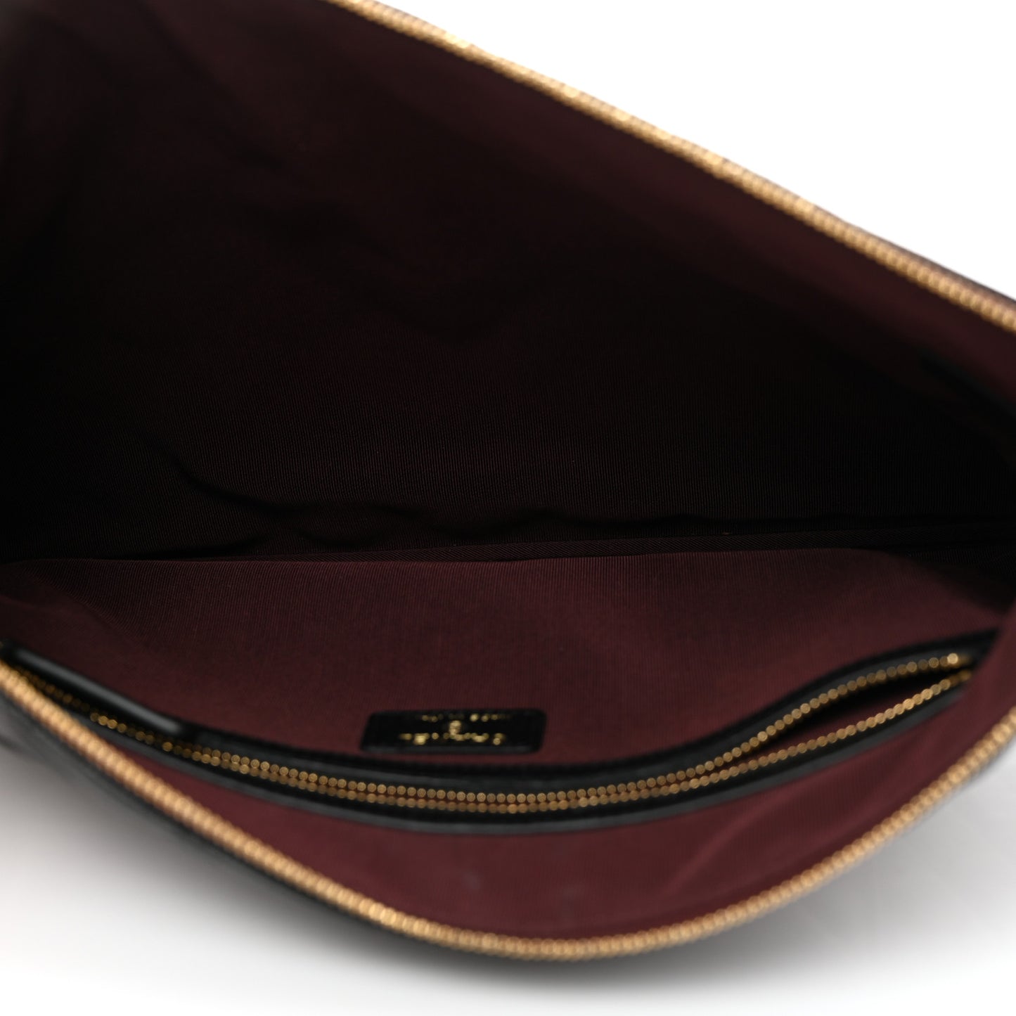Caviar Quilted Large Cosmetic Case Black