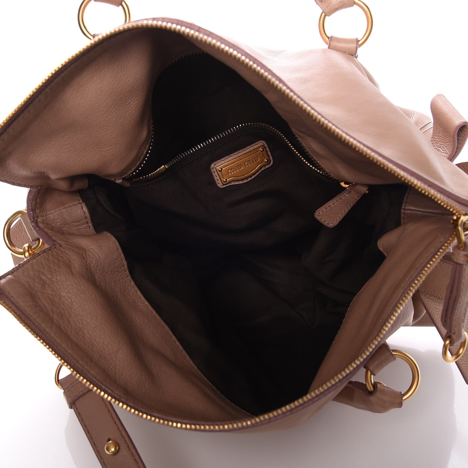 Miu Miu Vitello Medium Bow Bag Mughetto 5 of 17