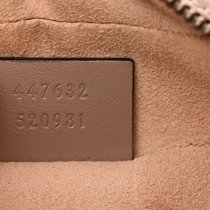 Gucci Calfskin Matelasse Small GG Marmont Chain Shoulder Bag Porcelain Rose 7 of 13
