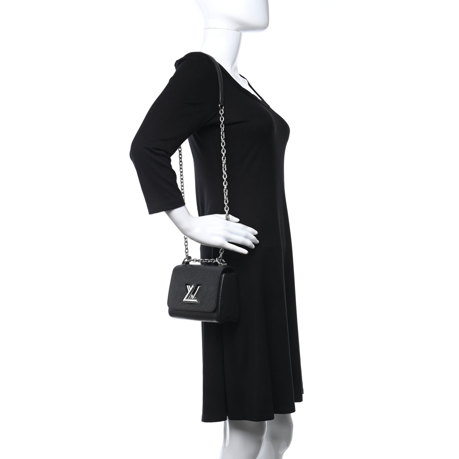 Louis Vuitton Epi Twist Shoulder Bag Mini Black 2 of 10