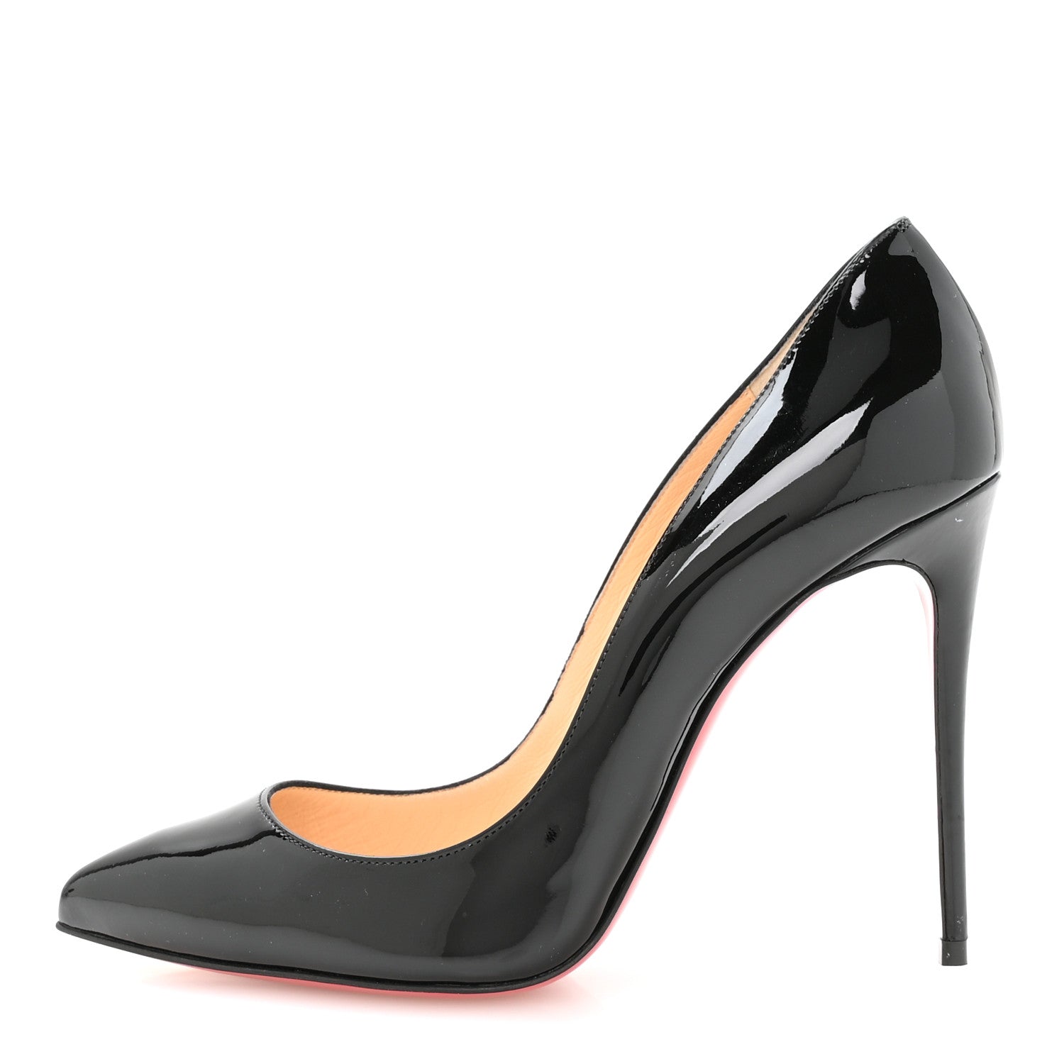 Christian Louboutin Patent Pigalle Follies 100 Pumps 37.5 Black 1 of 7