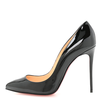 Christian Louboutin Patent Pigalle Follies 100 Pumps 37.5 Black 1 of 7