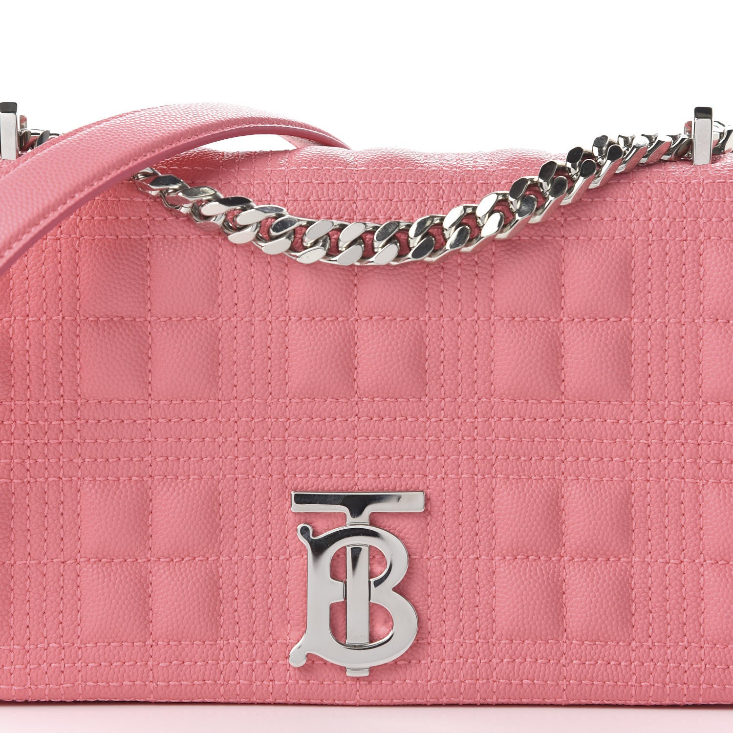 Burberry Lambskin Quilted Small Lola Bag Candy Floss 11 of 11