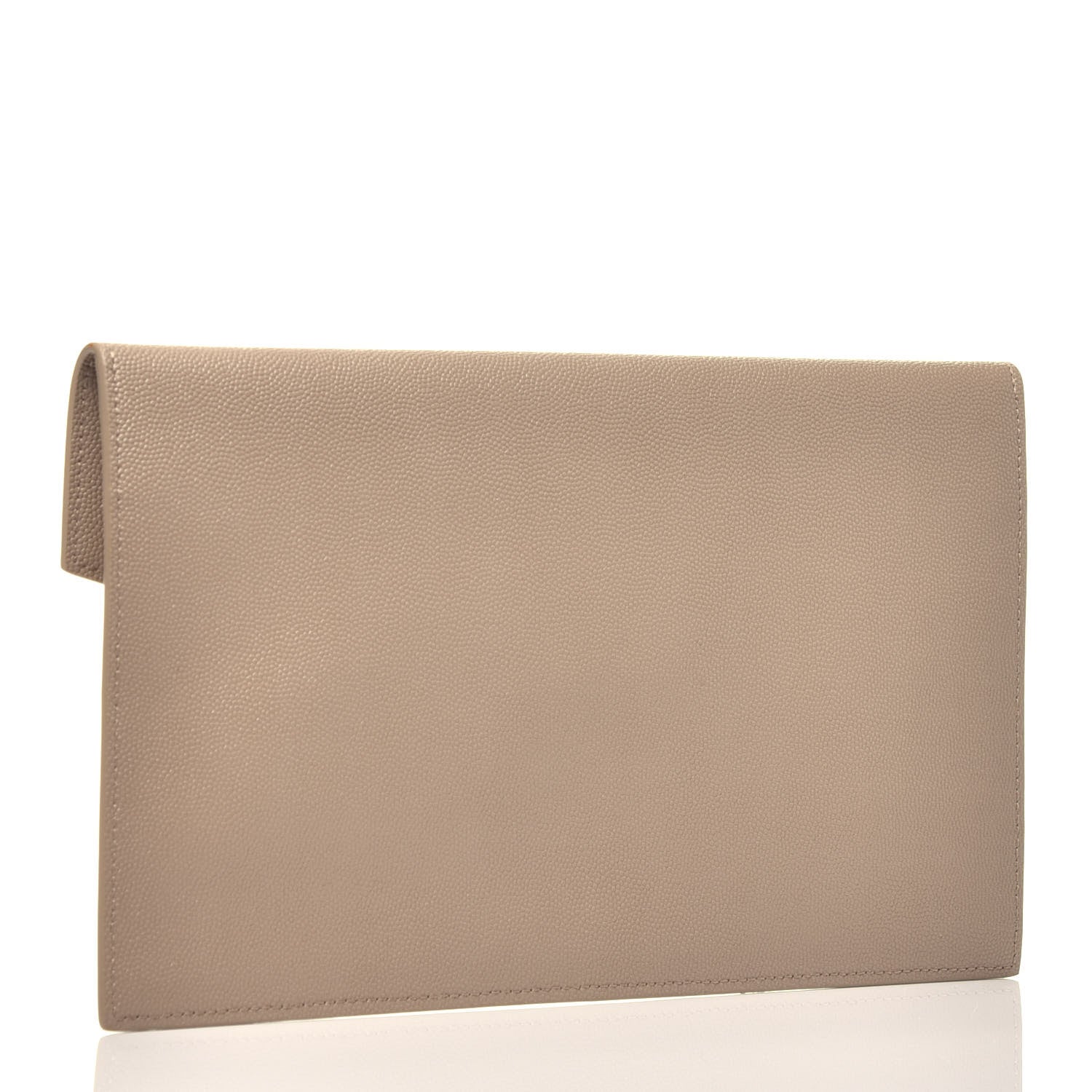 Saint Laurent Grain De Poudre Uptown Pouch Dark Beige 3 of 7