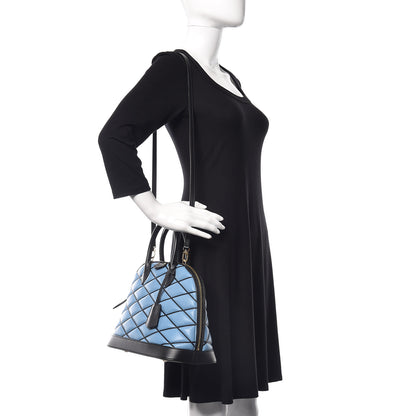 Louis Vuitton Lambskin Malletage Alma PM Bleuet 2 of 12