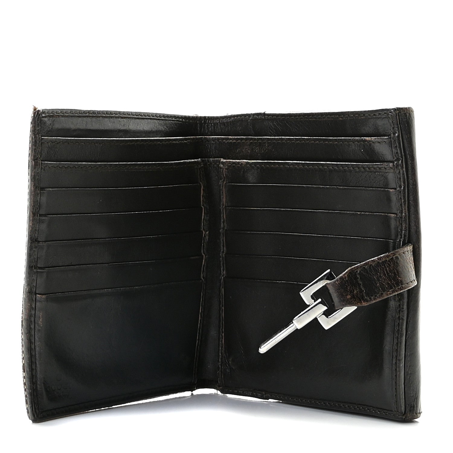 Gucci Monogram Web Jackie French Wallet Brown 6 of 11