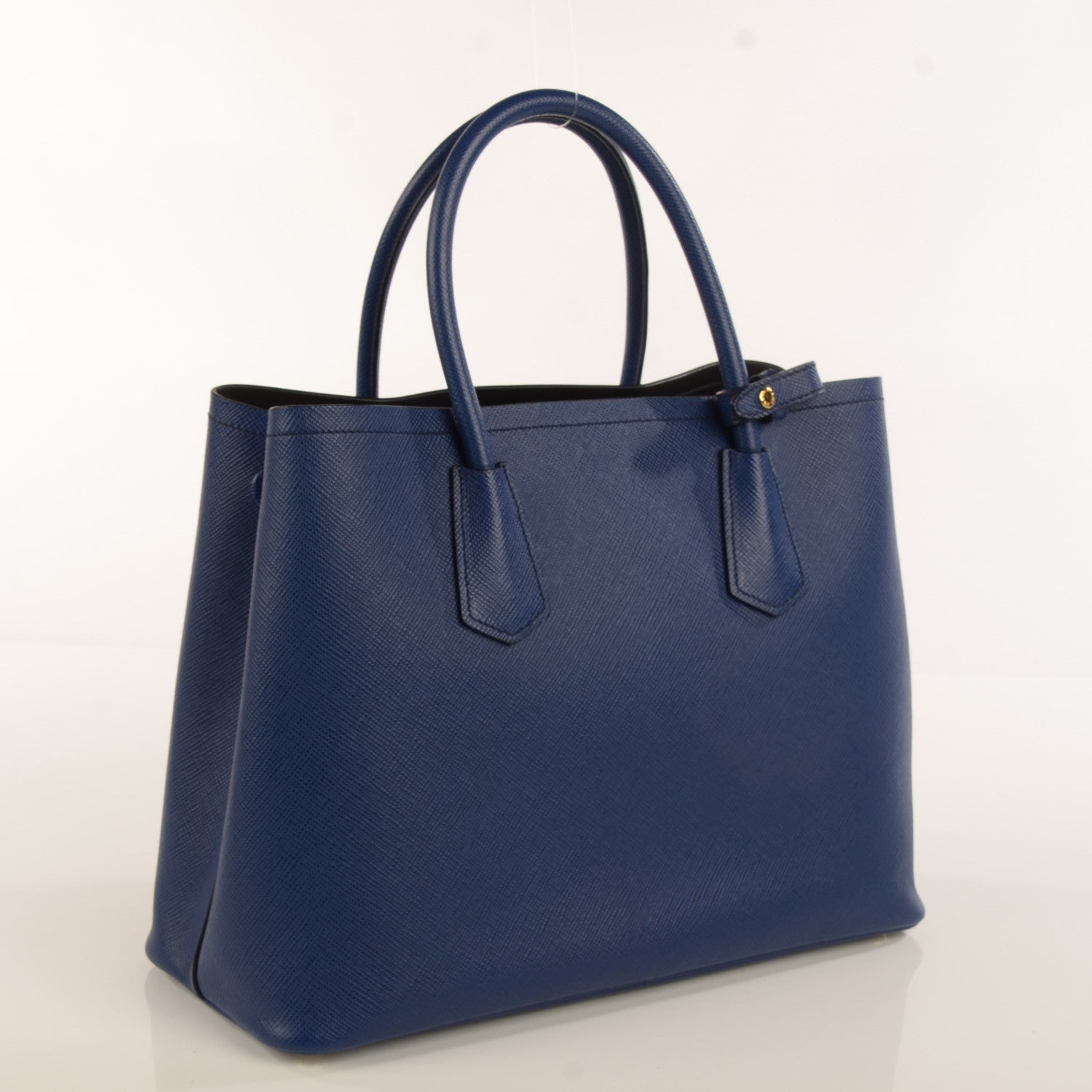 Prada Saffiano Cuir Medium Double Bag Inchiostro 3 of 11