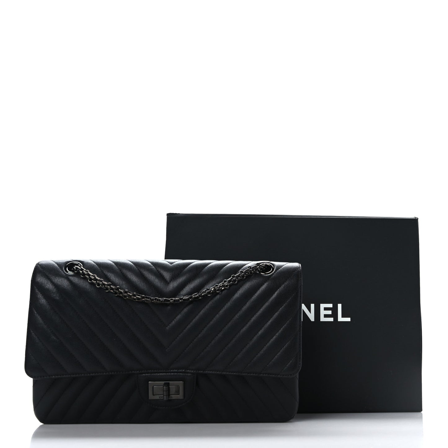 Sheepskin Chevron Quilted 2.55 Reissue 227 Flap So Black